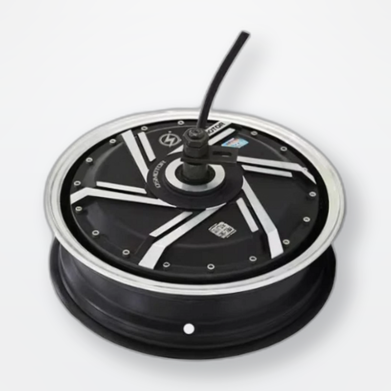 72V 8000W Brushless Hub Motor - 13インチパンケーキ型ハブモーター、3000W/4000W/6000W/8000W、48V、60V、72V、40H-50H磁石、200mmフォーク、ディスクブレーキ、電動バイク用トライク向け。
