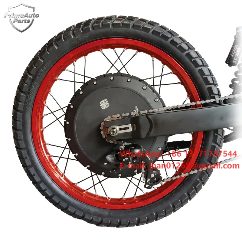 12000W Electric Motorcycle Hub Motor - QS273電動バイク/自転車変換キット、8000W/12000W/15000Wハブモーター、リチウム電池による電源供給、LEDディスプレイ付き