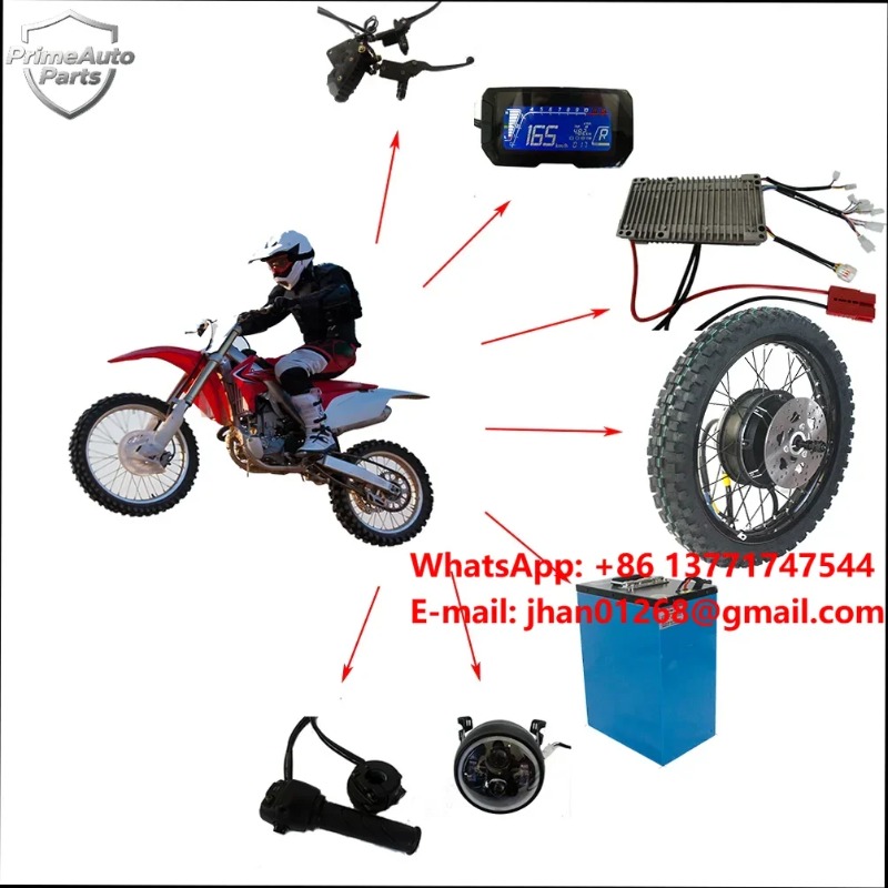 新型電動変換キット 72v 12000w 6000w 電動バ - 12000W Electric Motorcycle Hub Motor のレビューと価格