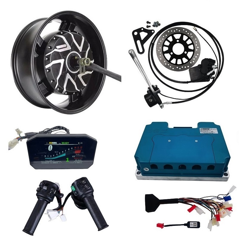 電動バイクハブモーターキット 6.0x17インチ 定格120 - 12000W Electric Motorcycle Hub Motor のレビューと価格